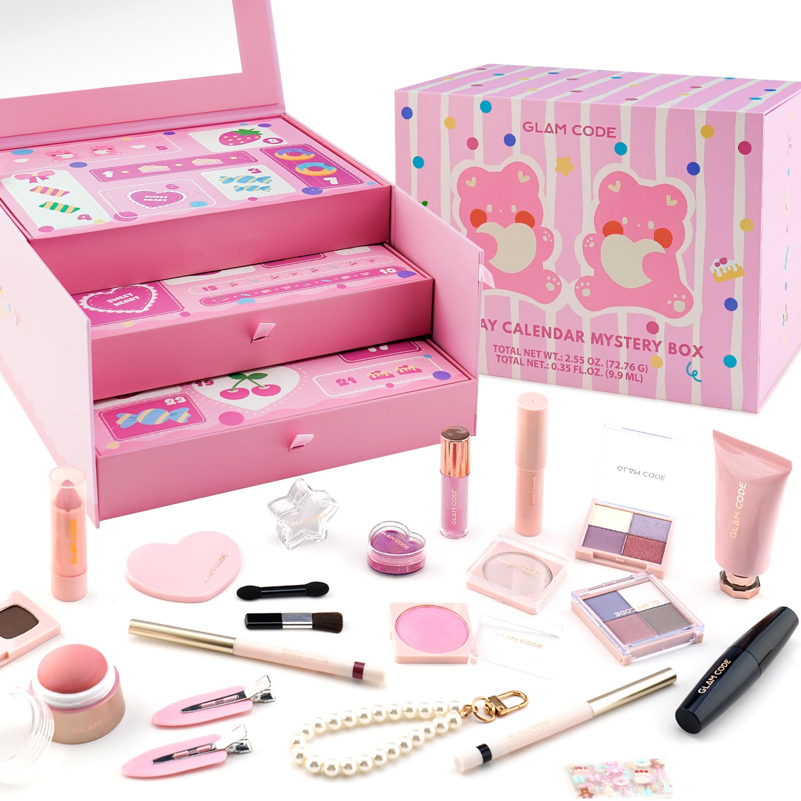 Amazon.com : Glam Code Makeup Kit for Girl, Birthday Advent