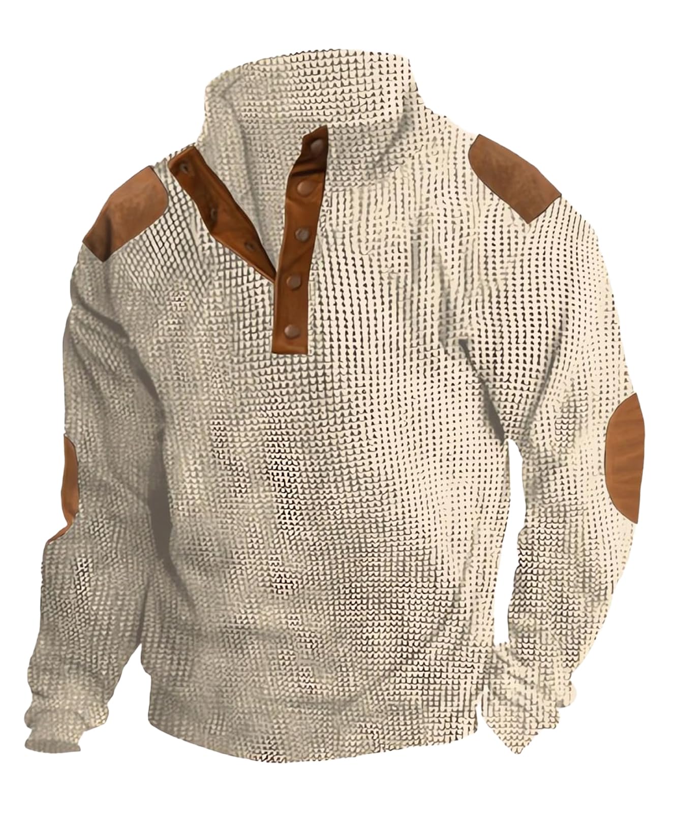 Western Sweatshirts for Men Aztec Retro Pullover Quarter Zip Sweatshirt Mens Stitching Color Fleece Sweatshirt