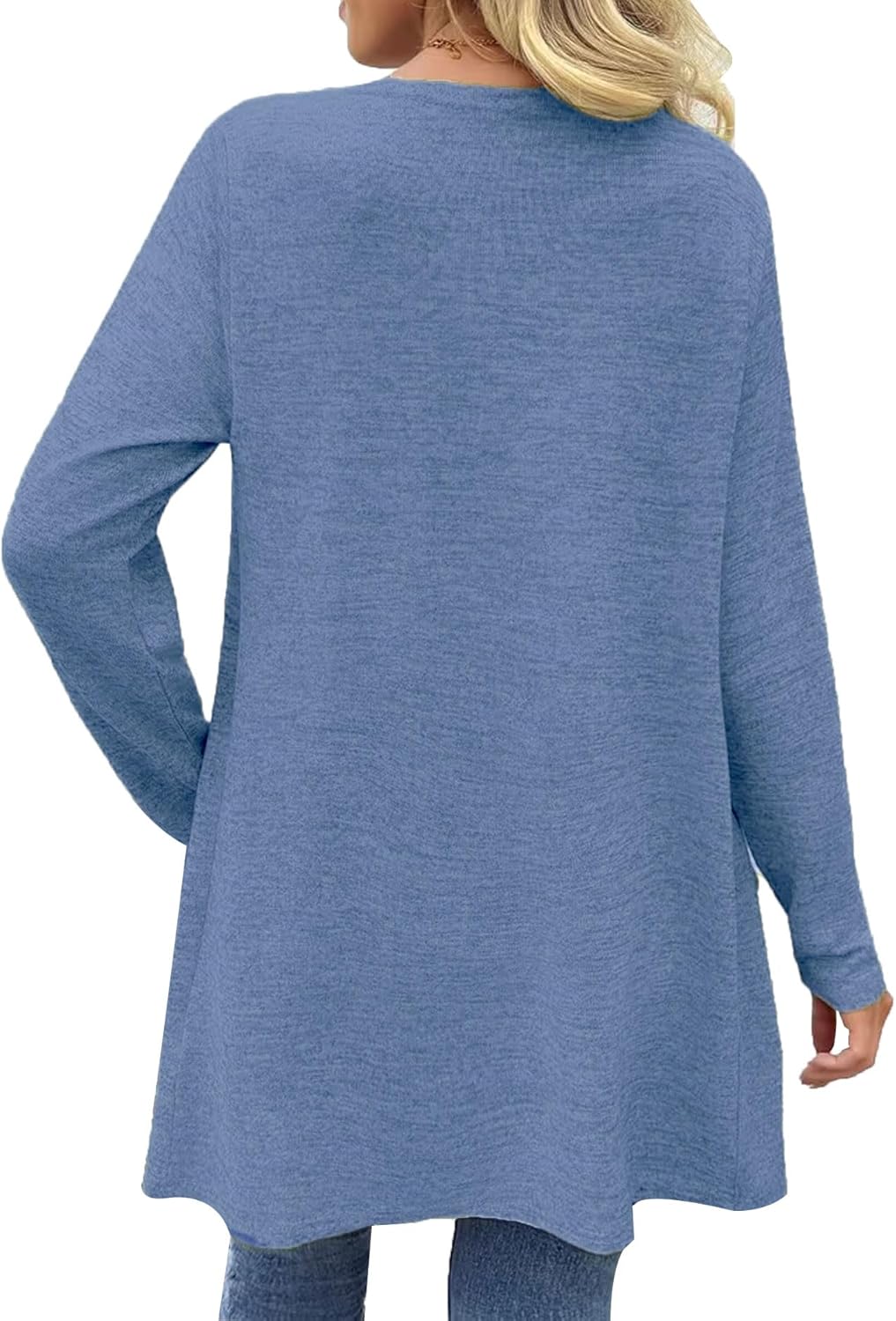 Cardigan for Women Long Sleeve Open Front Lightweight Cardigans Casual Loose Cardigans with Pocket - Image 5