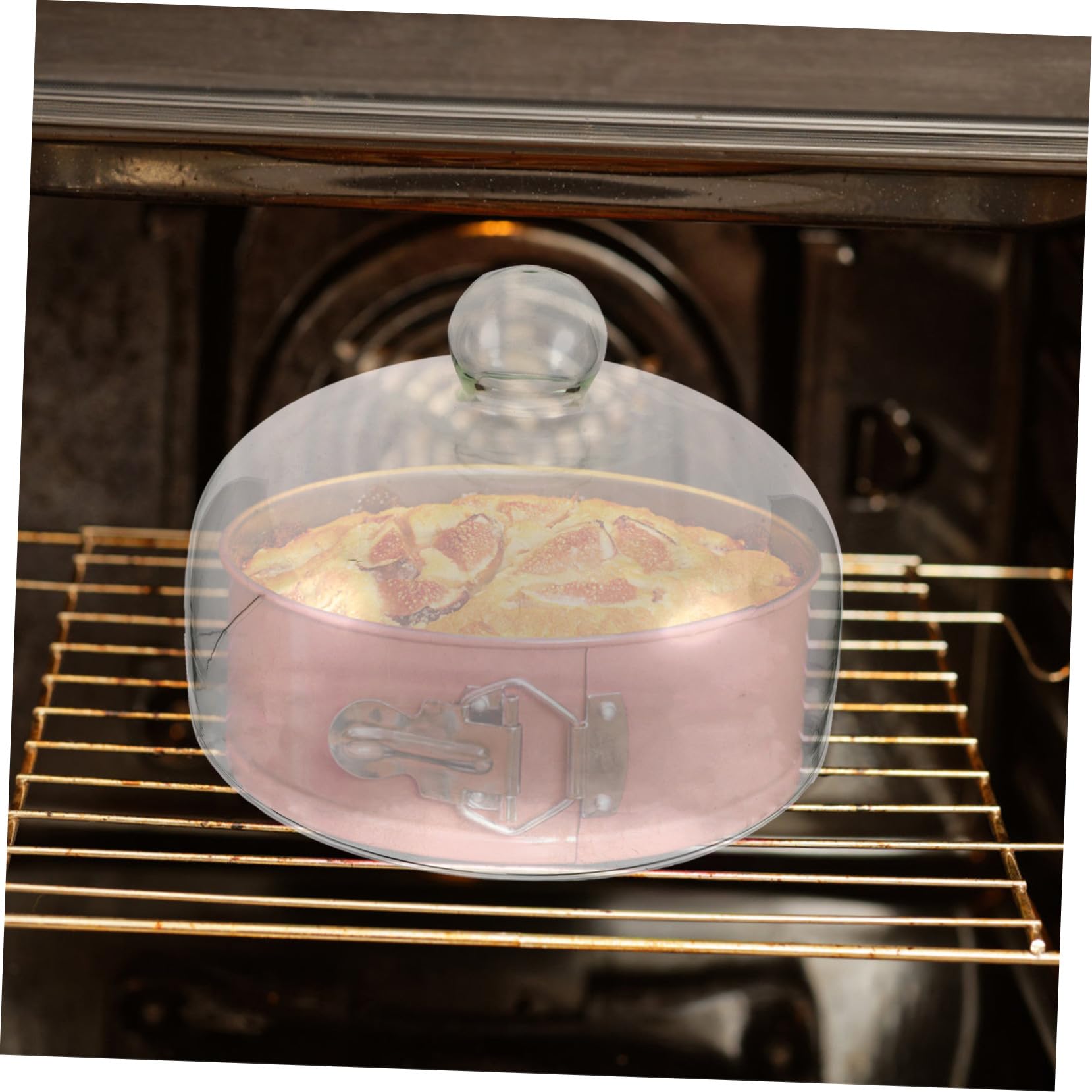 COLLBATH Tapa de Vidrio Transparente para Microondas de 24cm Excelente Sellado y Compatibilidad para Calentar Alimentos en Cocina