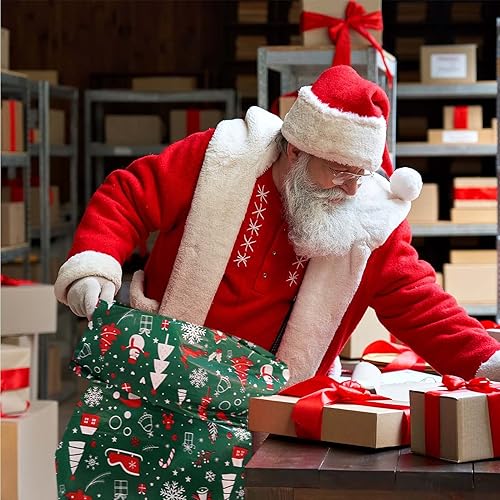 Miniatura 8 de Aboofx 2 bolsas de regalo de Navidad extragrandes para bicicleta, 80 x 60 pulgadas, bolsas de regalo gigantes gigantes para regalos enormes con