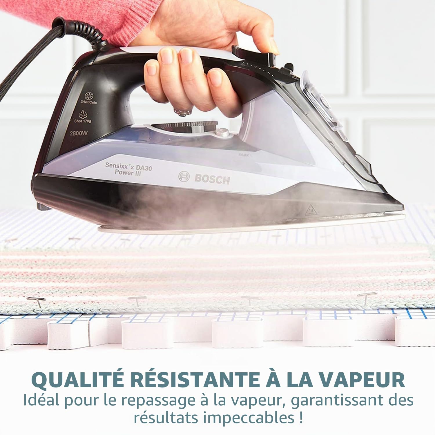 KnitlQ Premium Kit - 9 Tapis de Blocage Tricot de Mousse Extra Épaisse avec Grilles, 150 Épingles en T en Étain Artisanal, Sac Rangement Tricotage – Design Naturel