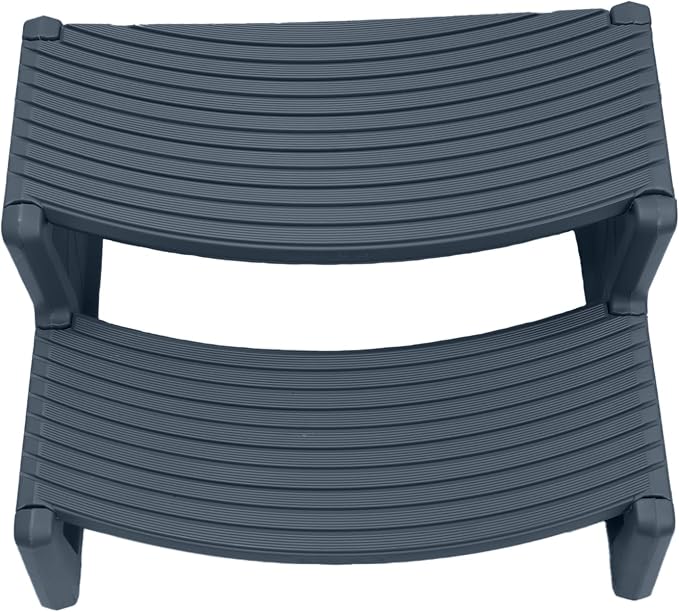 Escalón portátil antideslizante para spa y jacuzzi Dark Gray miniatura 4