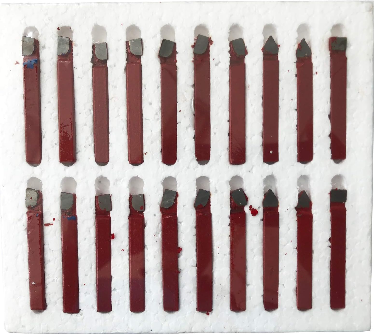LLDSIMEX 20pcs 1/4" Carbide Tip Tipped Cutter Tool Bit Cutting Set
