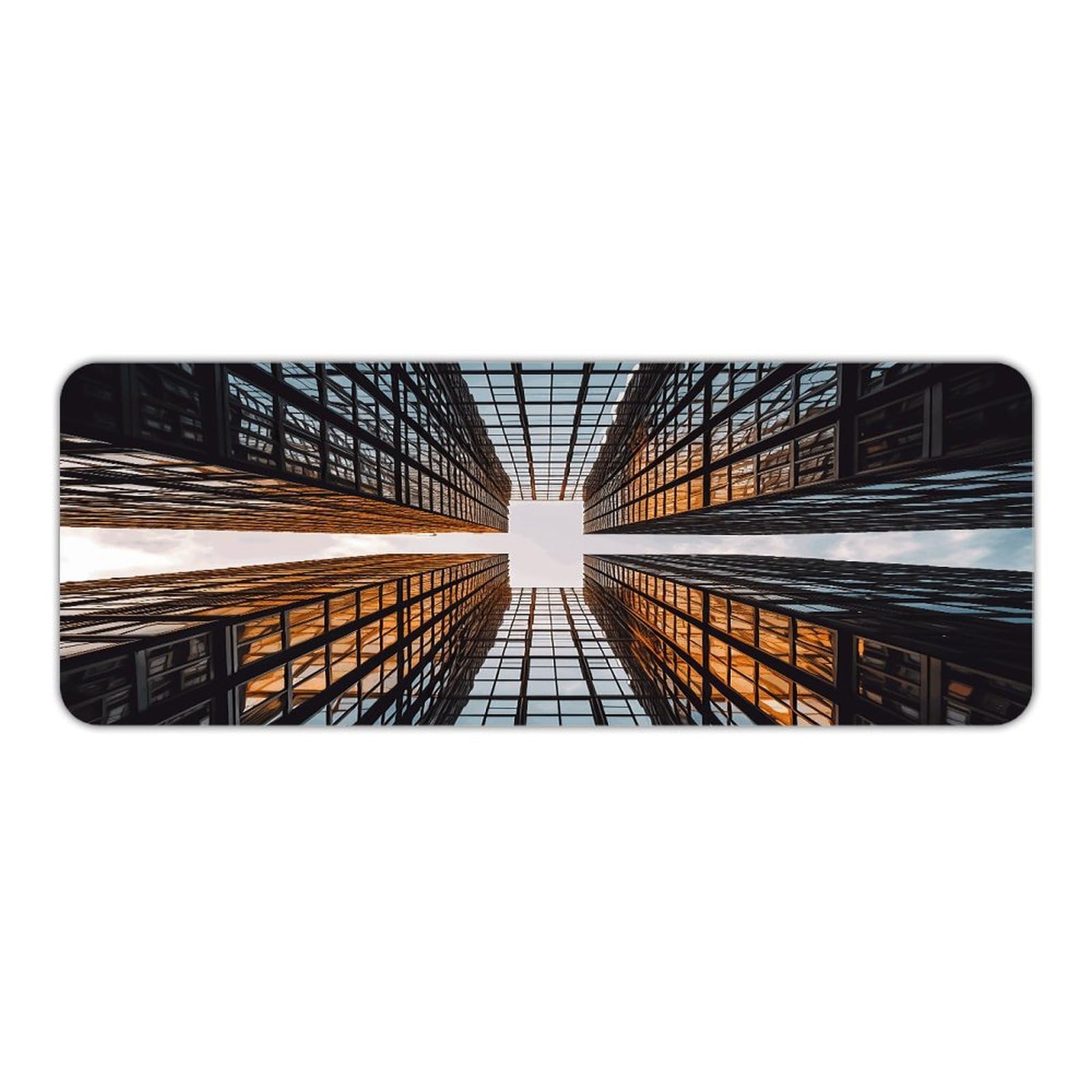 Alfombra de cocina antideslizante y suave Skyscraper, tapete lavable de 45 x 120 cm