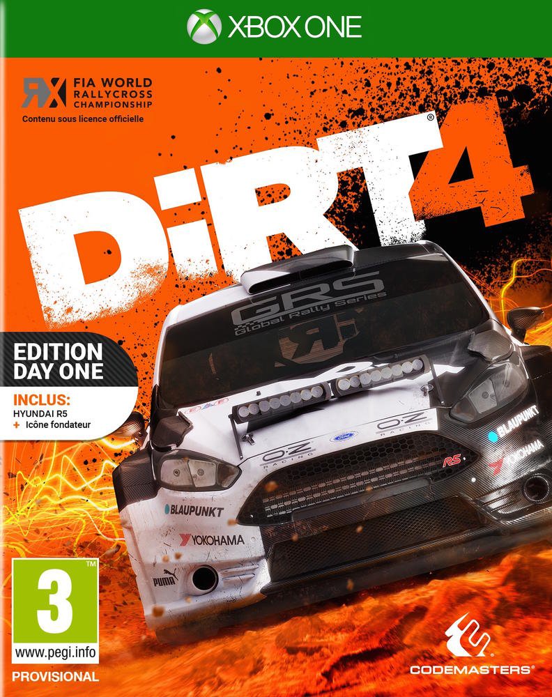 DiRT 4 Edition Day One Steelbook Xbox One - Jeux vidéo - Achat & prix