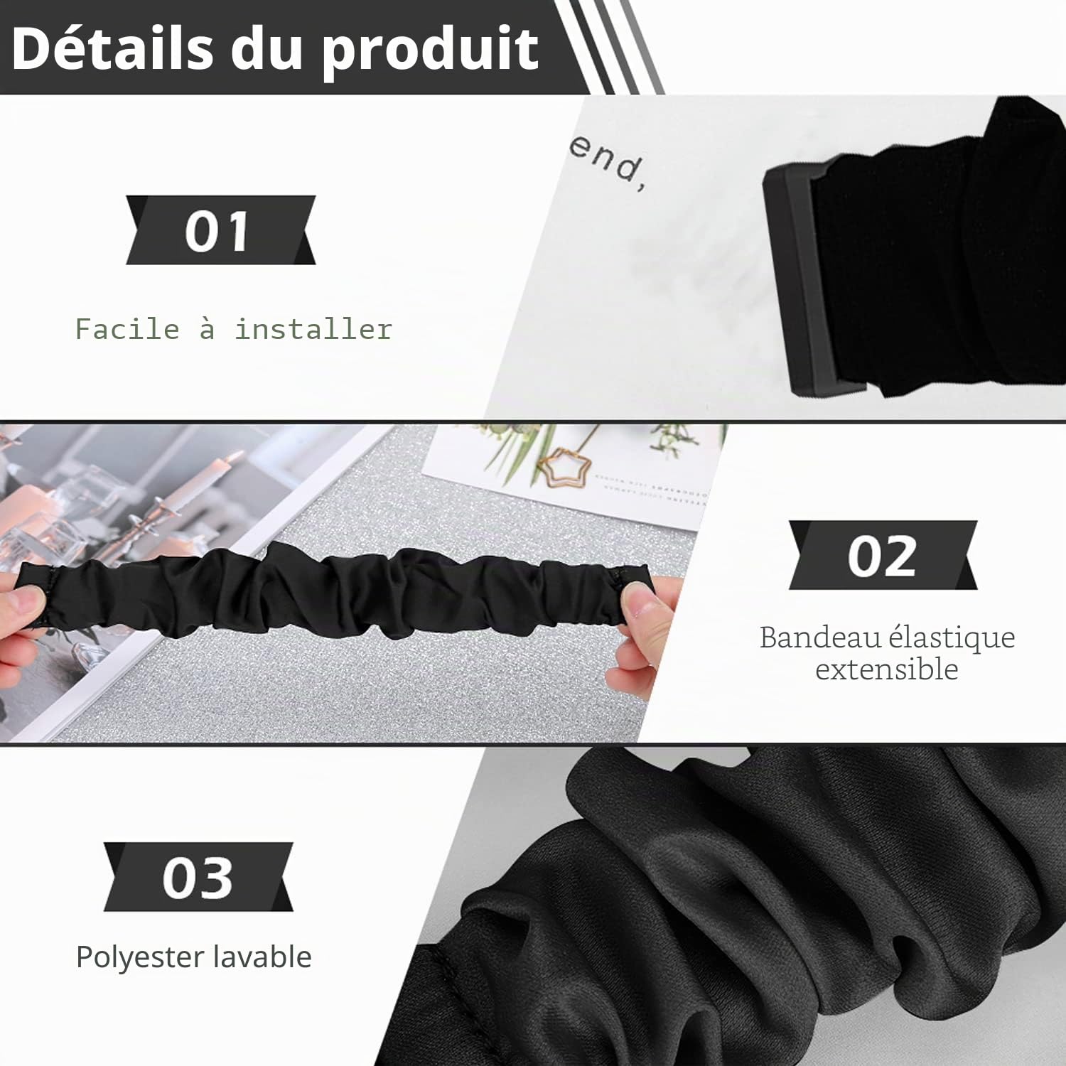 Bracelet de montre chouchou pour femme compatible avec Fitbit Versa 4/Versa 3/Sense/Sense 2