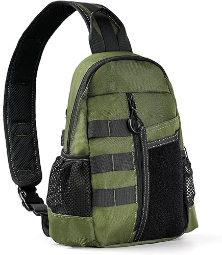 Miniatura 18 de VIPERADE CHS1 - Bolsa cruzada 1000D para senderismo, bolsa táctica para viajes, senderismo, bolsa cruzada para mujeres y hombres, Negro