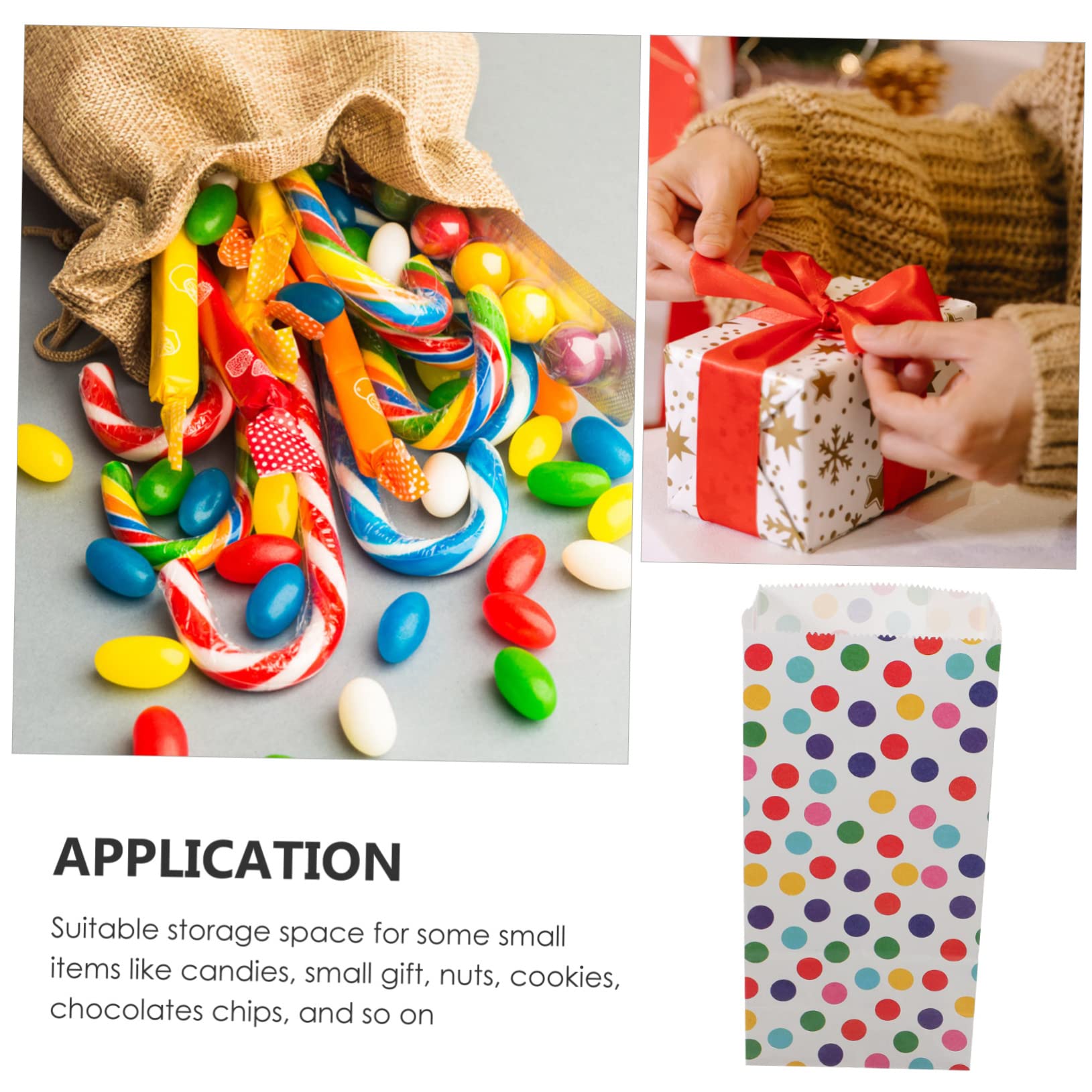 DEARMAMY 3 set Sacchetti Sacchetti Di Caramelle Per Bomboniere Per Gioielli Per Dolciumi Per Dolcetti Per 20 pezzi*3