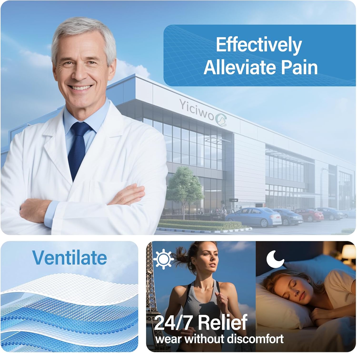 Bunion Corrector,Adjustable Toe Straightener for Pain Relief,Bunion Corrector & Big Toe Alignment Splint,Day & Night Wear for Men and Women,Fits in Most Shoes for Daily Activities(Large) - Image 6