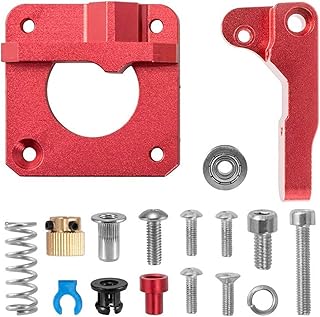 APAAZO 3D Printer Parts MK8 Extruder Upgrade Aluminum Alloy Block Bowden 1.75MM Filament Extrusion Compatible With Extruder Compatible With Ender 3 (Color : Red Right)
