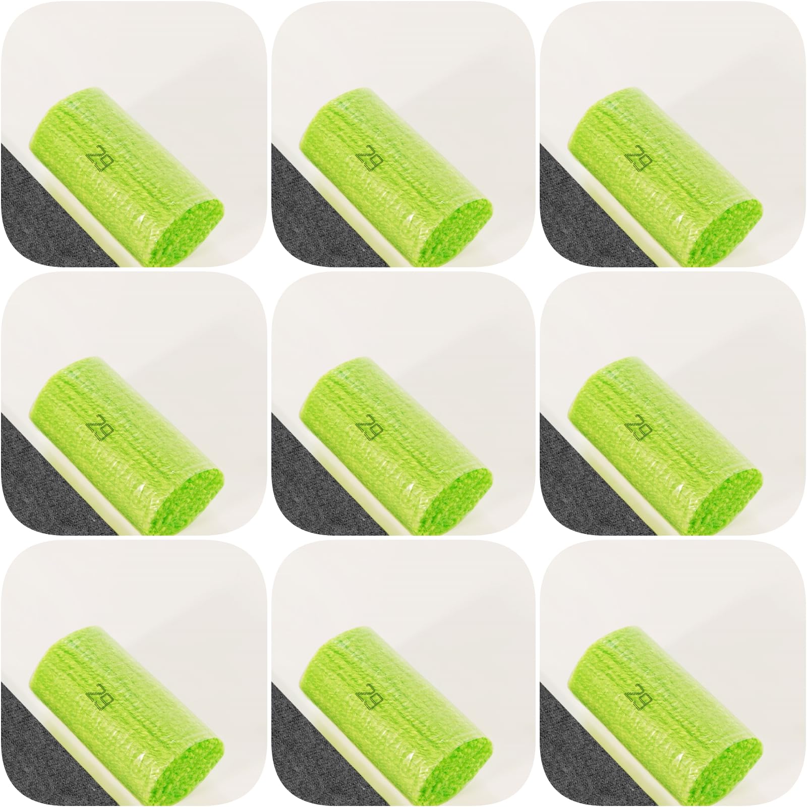 Yglnden 10 Bundles Latch Hook Kit Colorful Yarn Bundles Cut Rug DIY Latch Hook Yarn for Handmake Craft Sewing Knitting for Adults (10 Bundles# Light Green A)