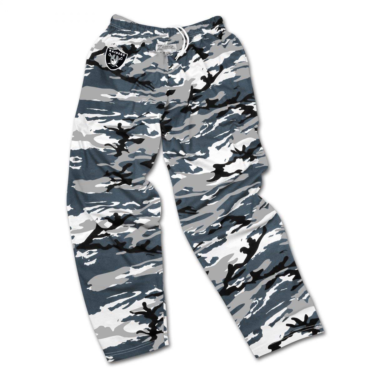 NFL Men's Classic Camo Print Team Logo Pants, Las Vegas Raiders Medium Black