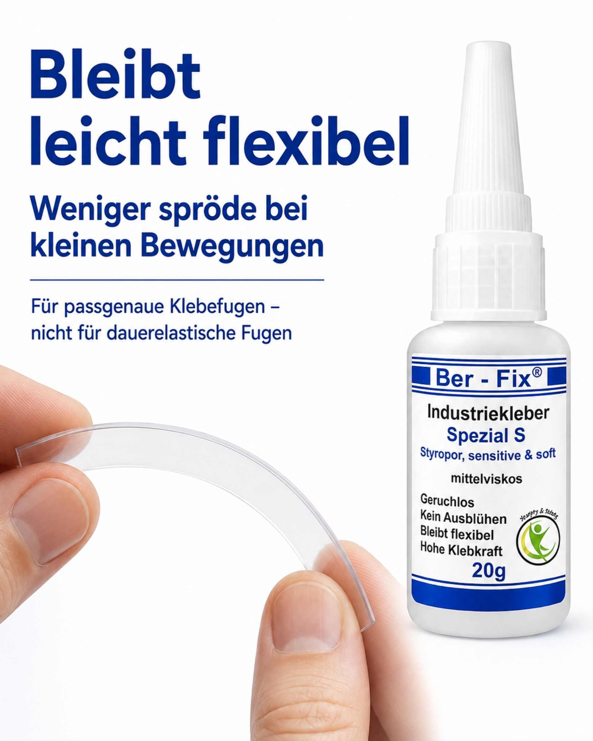Ber-Fix Spezial S PMMA Acryl 50g + Leerflasche + Feindüsen