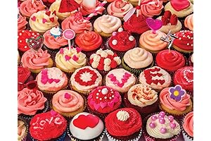 Cupcakes of Love 1000-Piece Valentine's Day Jigsaw Puzzle