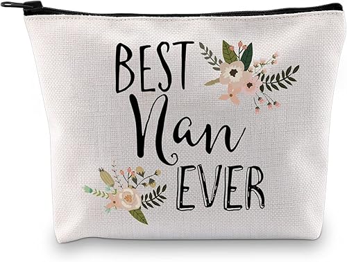 Miniatura 8 de Bolsa de maquillaje para abuela, regalo para el día de la madre, regalos de cumpleaños para abuela, bolsa de cosméticos para mejor Nan Ever, bolsa