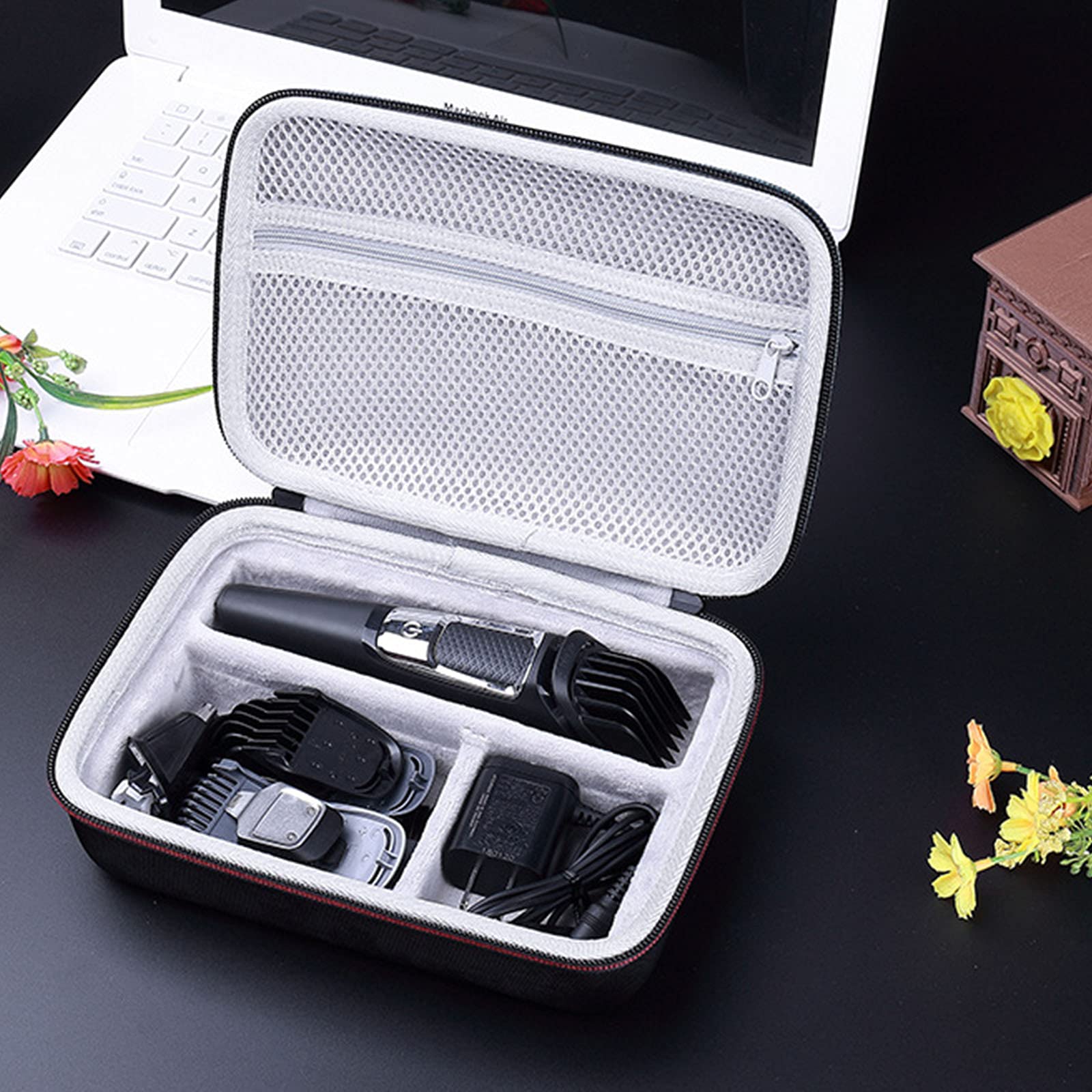 LinMei Estuche rígido de viaje compatible con Philips Norelco Multigroom Series 3000 5000 7000 MG3750 MG5750/49 MG7750/49 MG7750/49 para hombre