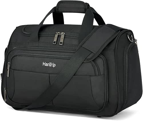 HanTrip Carry on Duffel Bag Foldable Duffle Bags for Travel,