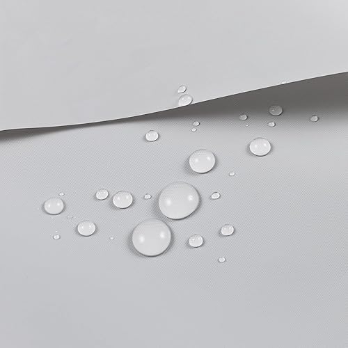 Miniatura 6 de Barossa Design Forro de cortina de ducha, sin PEVA, BPA y PVC, sin olor químico, cortina de ducha ligera de tamaño estándar con 3 imanes, ojales de