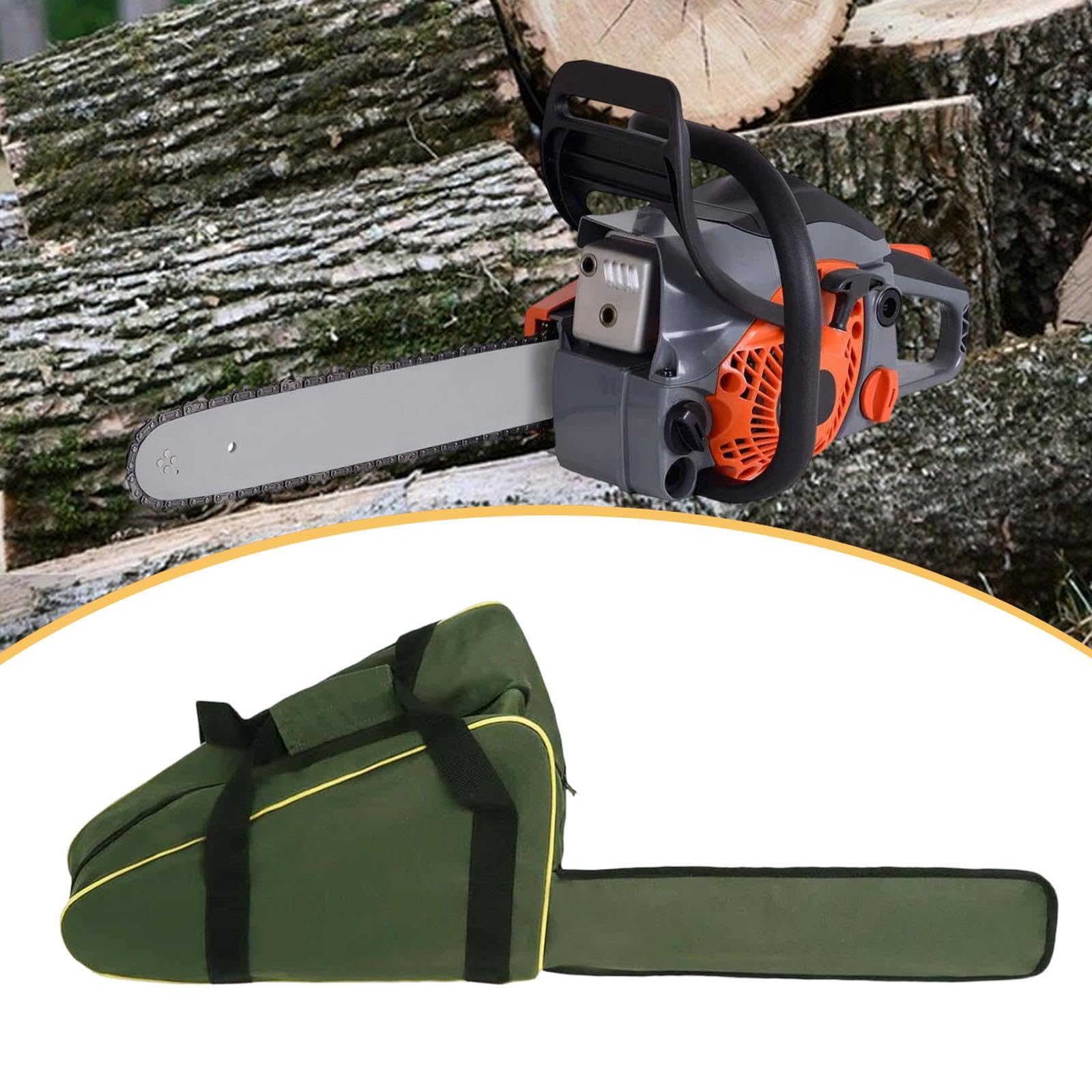 Gralara Bolsa para Motosierra, Funda de Transporte de Tela Oxford con Cierre de Cremallera, Bolso Portátil Adecuado para Transporte Y Almacenamiento en Exteri