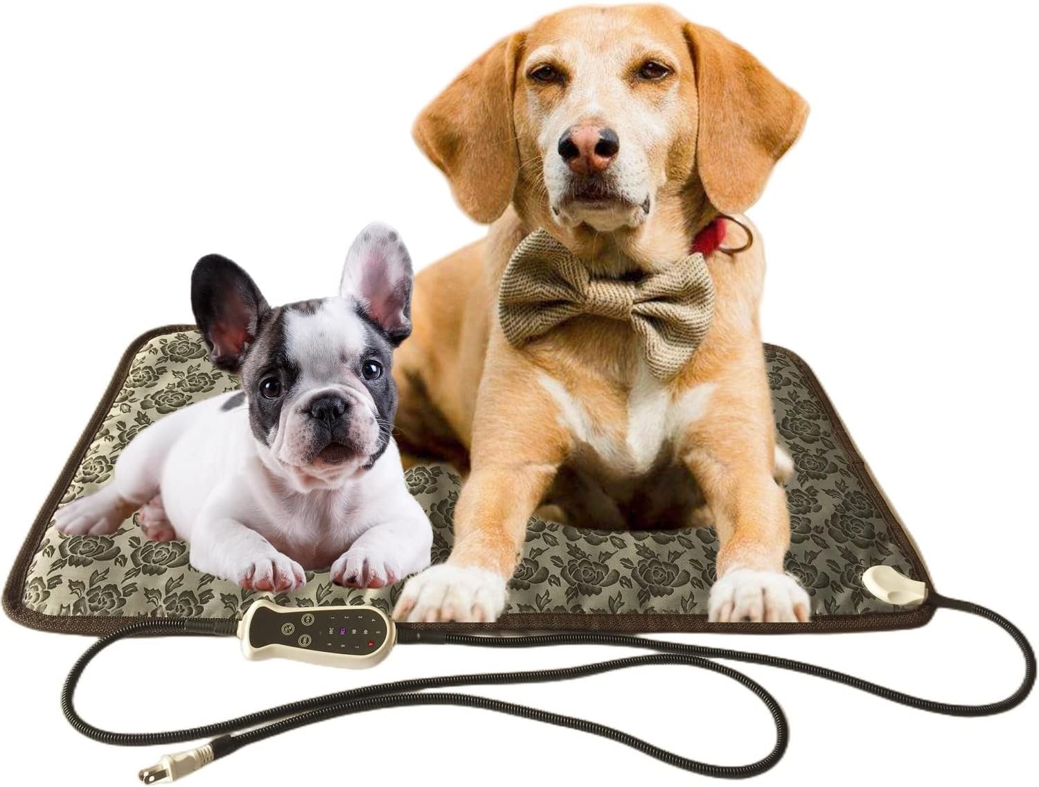 Heated Dog Bed,Dog Heating Pad Large Size with Timer