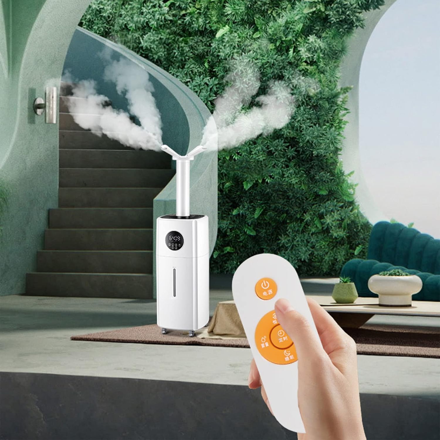 21 L Top-Fill Humidifiers for Bedroom Large Home Quiet Humidifier for Baby Nursery Plants Advanced Humidity Sensor Auto Shut-Off Up to 2000ML/H