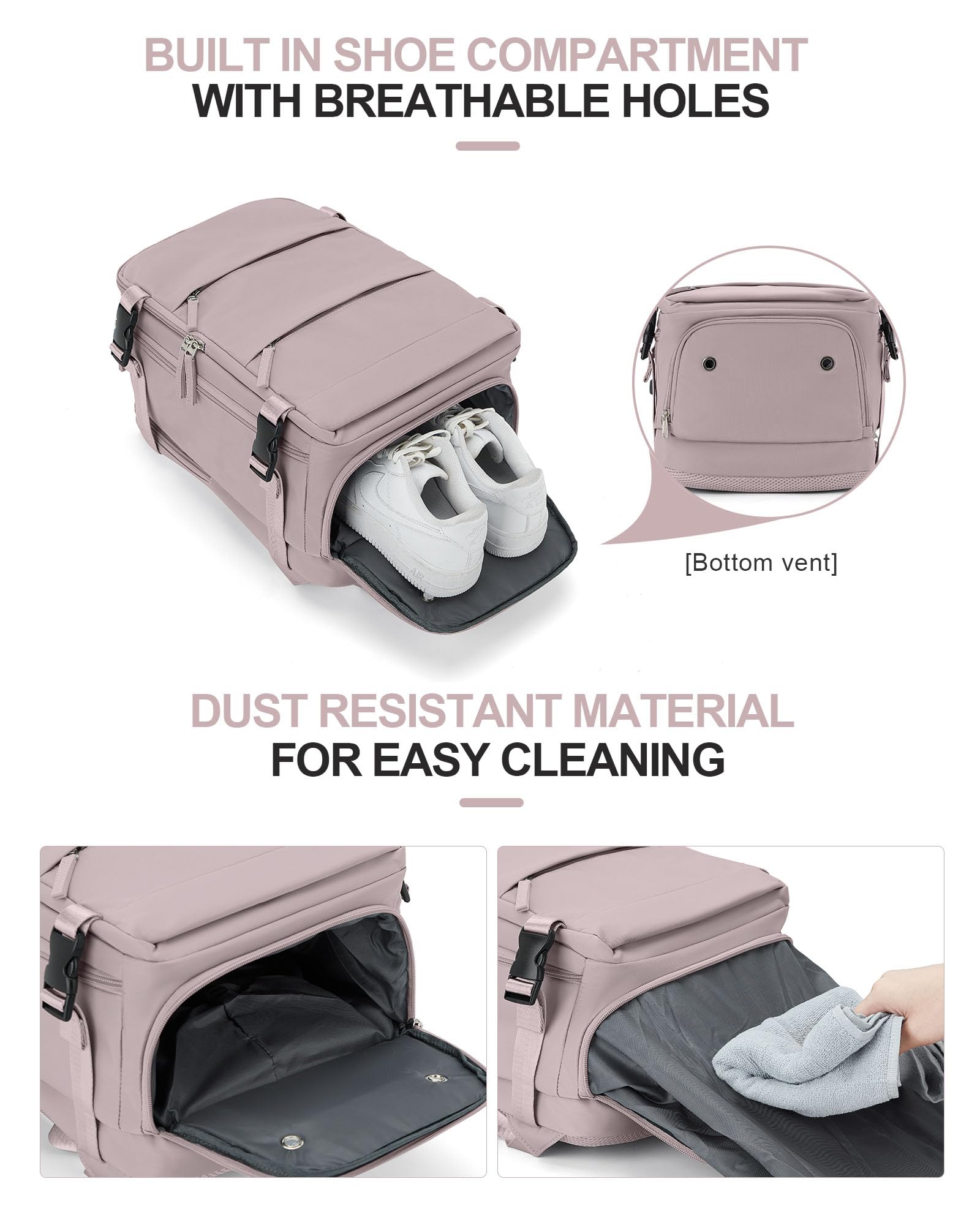 BJLFS Borse da Cabina per Ryanair 40x20x25 Bagaglio a Mano Zaino Borsa Zaino da Viaggio, Zaino da trekking,Zaino Easyjet 45x36x20,Zaino Casual per laptop da 14 pollici per scuola