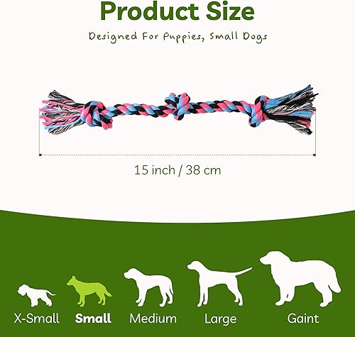 Vista 75 de SHARLOVY Juguetes masticables para perros XL para masticadores agresivos de razas grandes, paquete de 14 juguetes resistentes e indestructibles