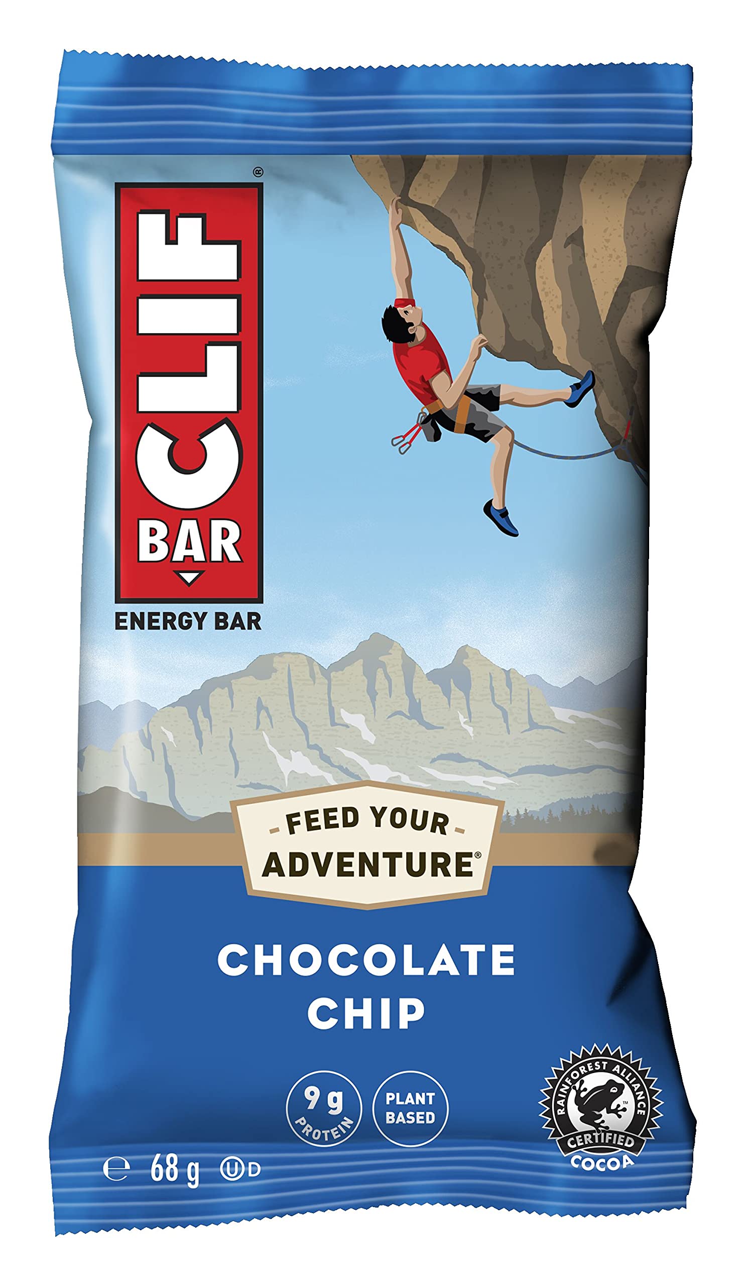 Clif Bar Boîte de 12 Barres Energétiques Pépites de Chocolat