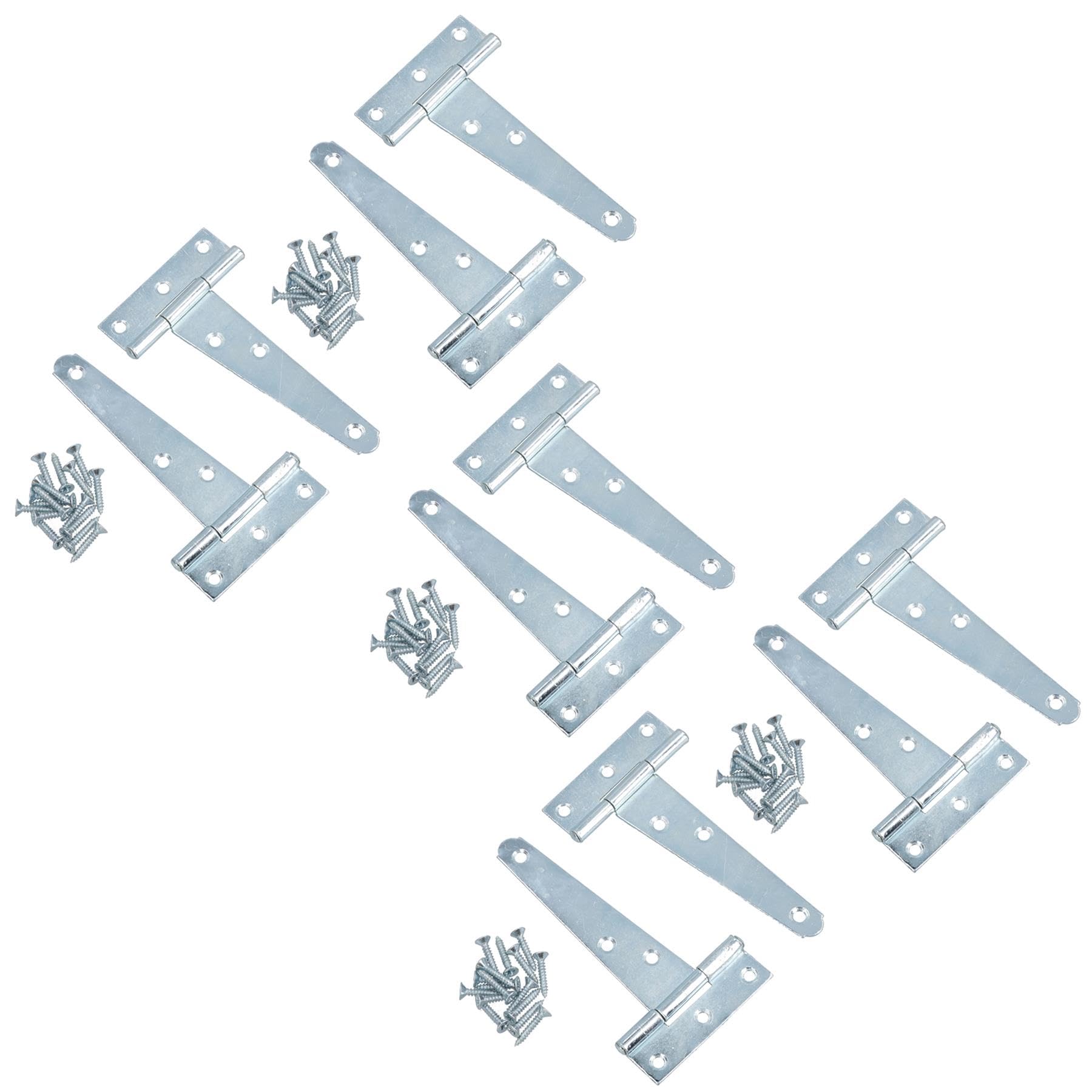 Charnière en T 102 mm robuste zinguée pour portail extérieur d'excellence durable