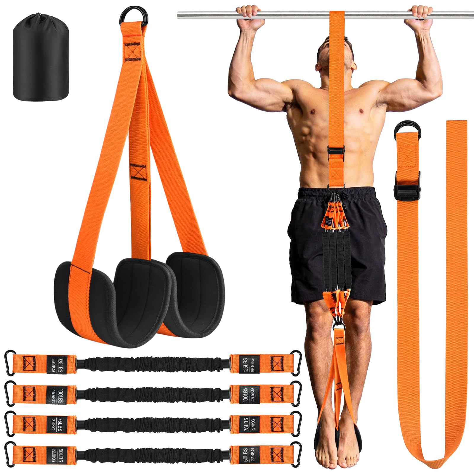 AOOSA Pull Up Assistance Band, Heavy Duty Pull Up Assist Workout Equipment