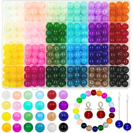 10mm Glass Beads - Jewelry Making Masterpiece