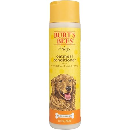 Burt's Bees for Dogs Oatmeal Conditioner, Colloidal Oat Flour & Honey Oatmeal Dog Conditioner, Dog Grooming Supplies, Dog Bathing Supplies, Dog Wash, Conditioner for Dogs, Pet Wash