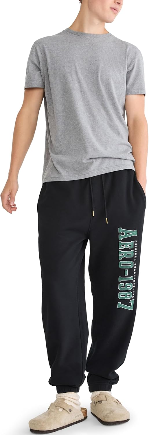 Aeropostale Men's Heritage NYC Cinch Sweatpants
