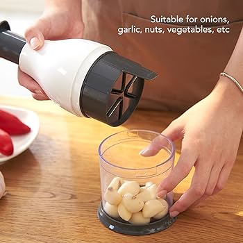 Amazon｜フードチョッパー、ミニチョッパー ホワイト 手動
