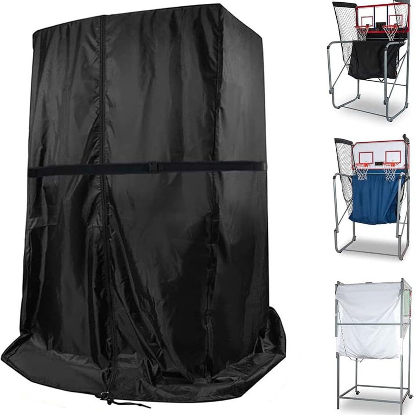 Boîtier de machine résistant aux intempéries, couverture complète en polyester avec base respirante pour machine de basket-ball