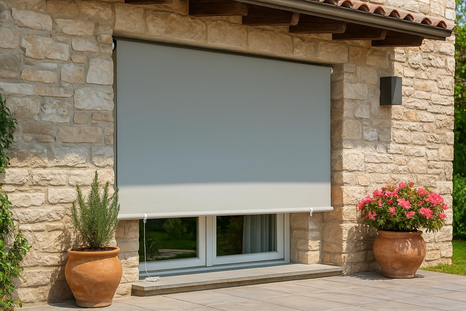 Linea Garden Friend T1372028/H Tenda a caduta con catenella Colore - Cenere H. 250 L. 200