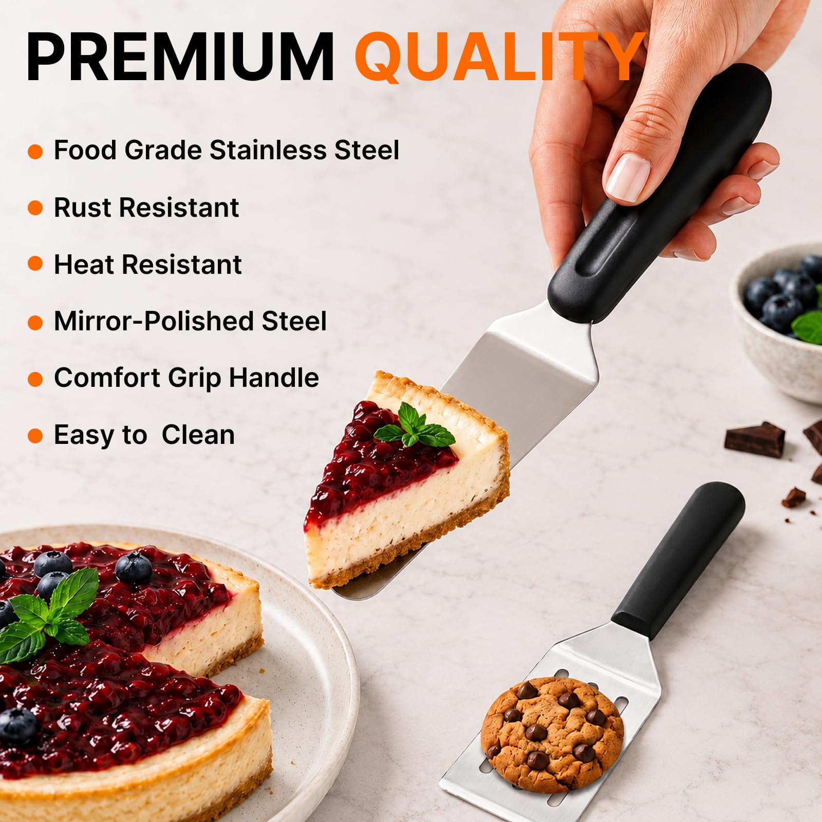 Small Metal Spatula Server Set - Cake & Pie Tools -6