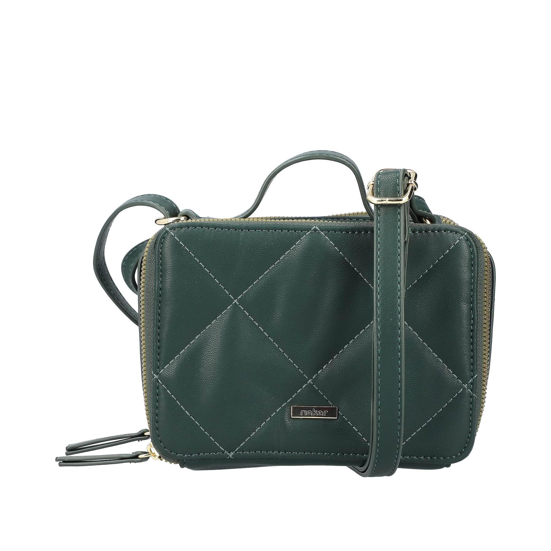 Rieker Women's H1513 Shoulder Bag, Green, S