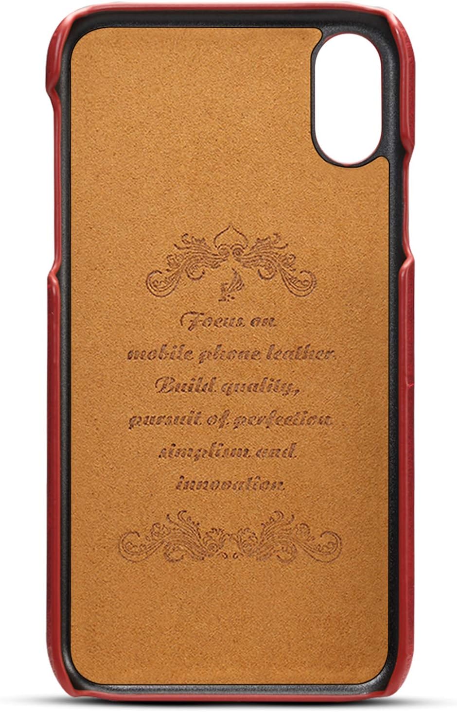 Wallet Case Compatible iPhone XR/ 10R, Slim PU Leather Back Case Cover Credit Card Holder for Apple iPhone XR/iPhone 10R (2018) 6.1 inches Red