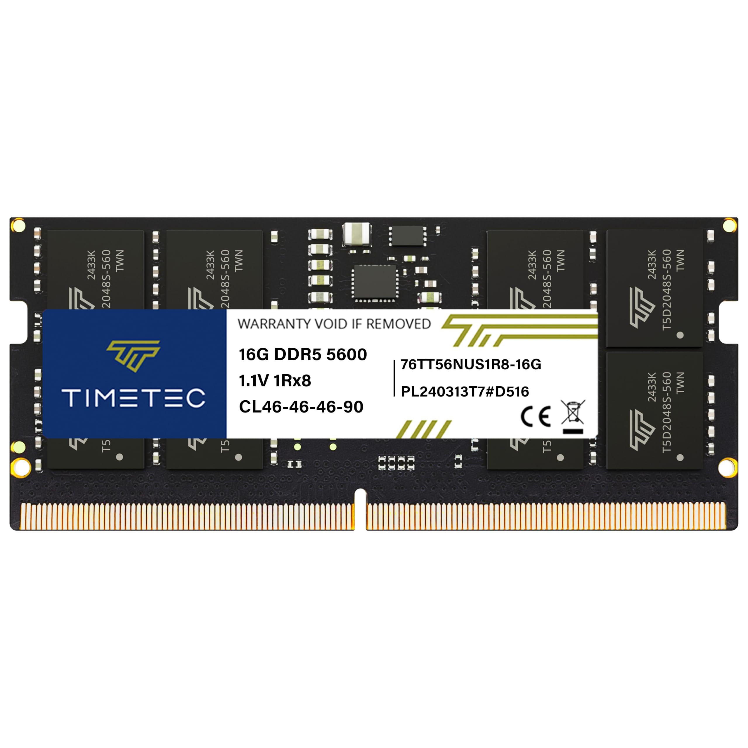 Amazon.co.jp: Timetec プレミアム 32GB DDR5 5600MHz PC5-44800 アン
