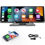 Podofo 10&period;26" Touchscreen Wireless Carplay Portable Car Stereo Android Auto&comma; Car Play Navigation&comma; Voice Control&comma; Bluetooth&sol;AUX&sol;FM&comma; Car Radio Receiver