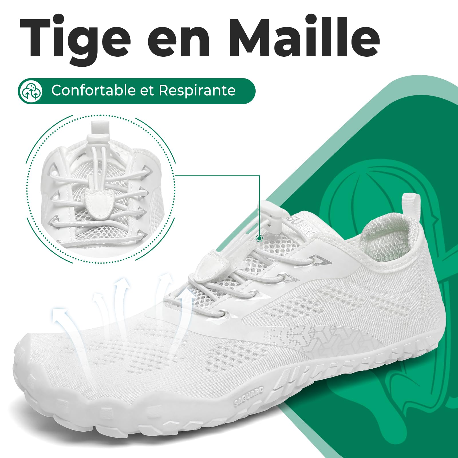 SAGUARO Barefoot Chaussures Minimaliste Barefoot Chaussures Pieds Nus Femme Homme GR.36-48