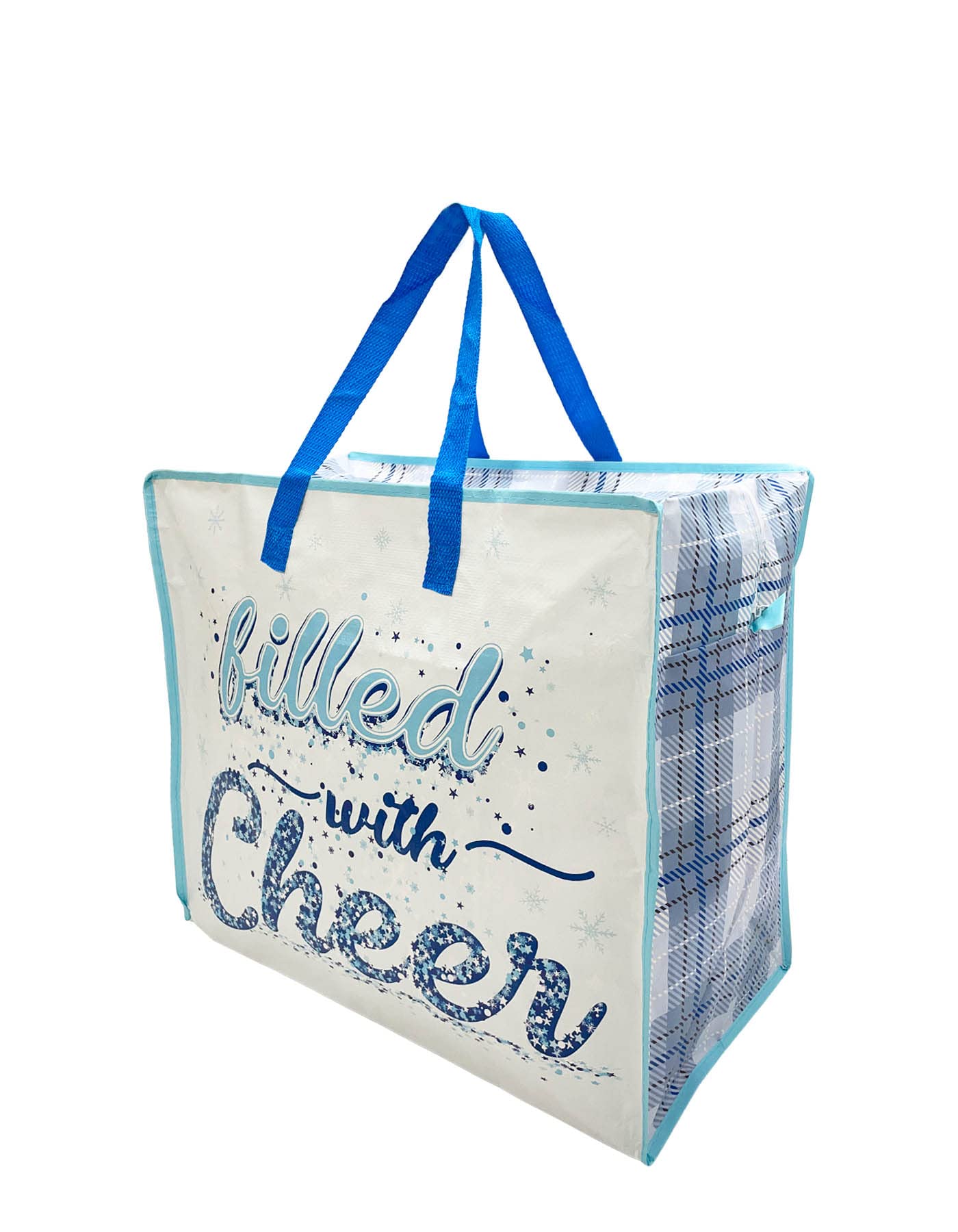 Ecoduka Multicolour Christmas Jumbo Laundry Bags | Gift Bags | Fancy Storage Bags | Superstrong, Waterproof, Huge | Zipper & Handles | Assorted Designs - Storge Or Moving Bags