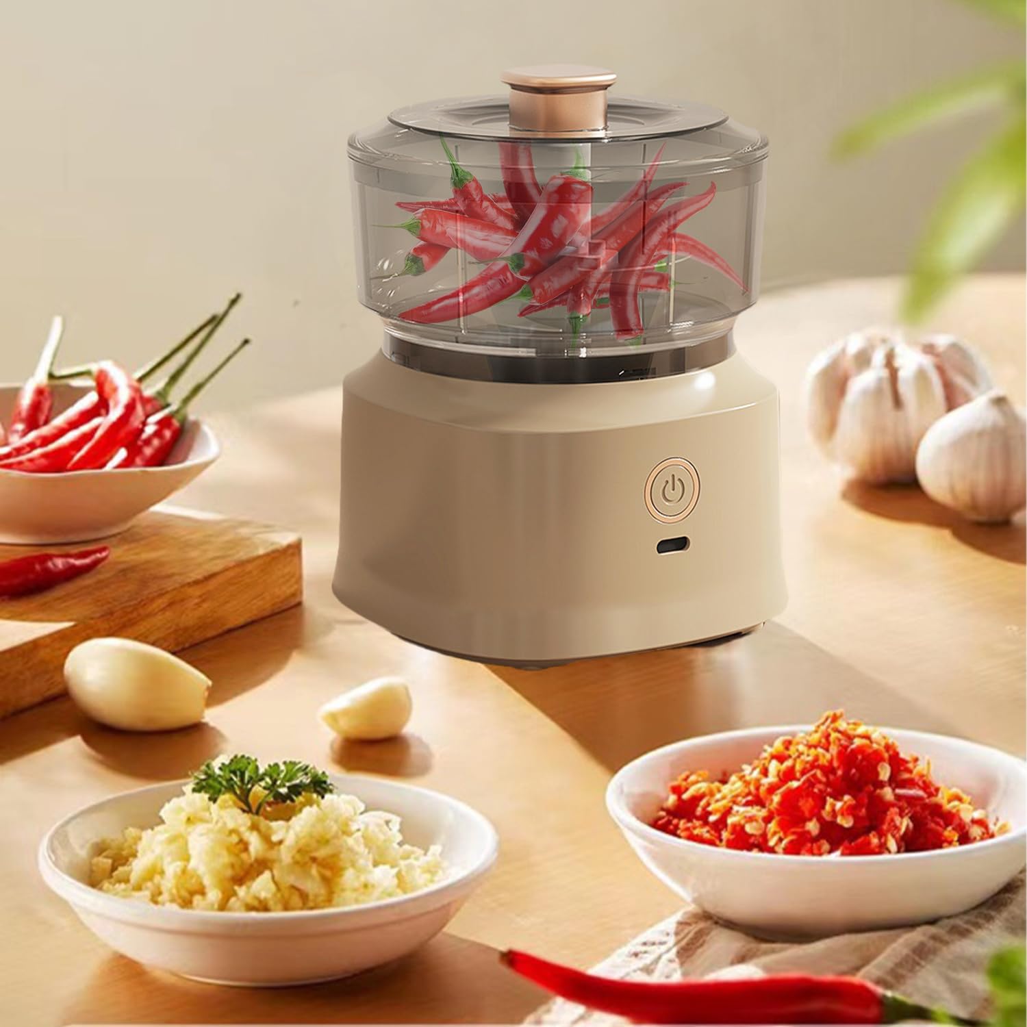 Hachoir Électrique 500W Avec Bol Inox 5L - 6 Lames Inox - 5 Vitesses - Pour Viande, Légumes, Jus, Pâte