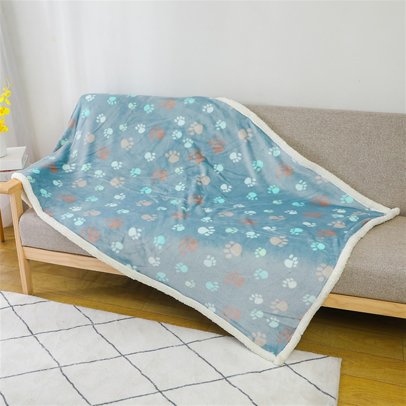 Manta impermeable for sofá, manta for perros, manta impermeable for mascotas, lavable for cama, sofá, manta impermeable for perros pequeños y medianos suave ( Color : Light gray , Size : 145*165CM )