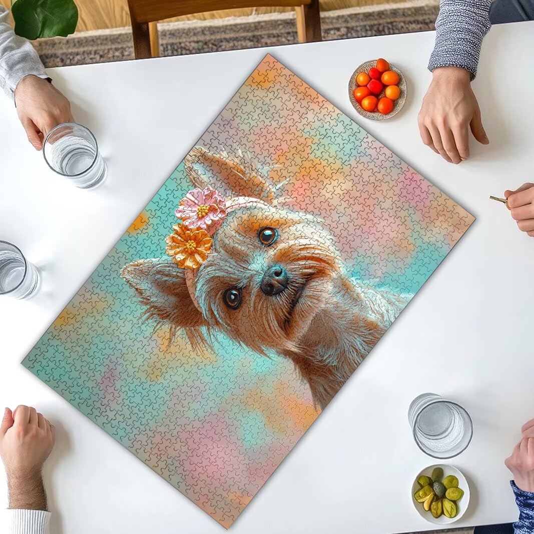 Puzzle 1000 Piezas, Puzzle Perro, Rompecabezas Adultos, Regalo Mujer -8217