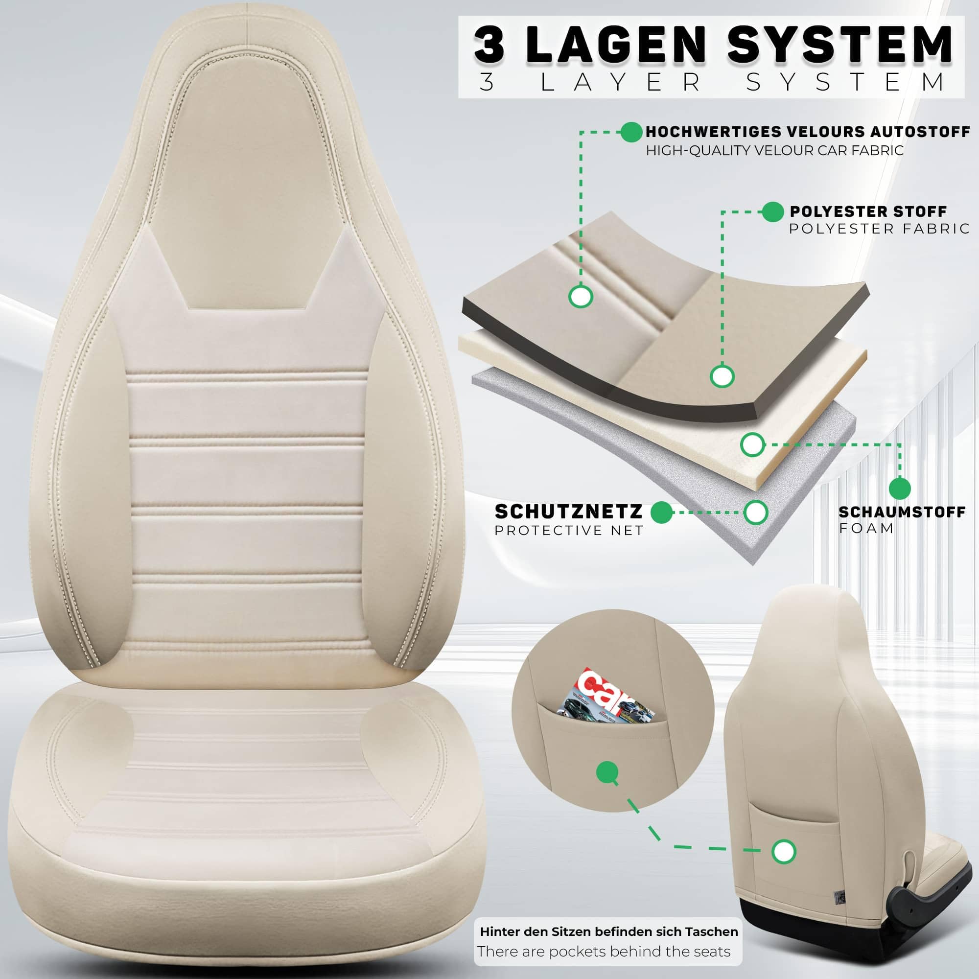 Wohnmobil Sitzbezüge für Carado V 337 HW5