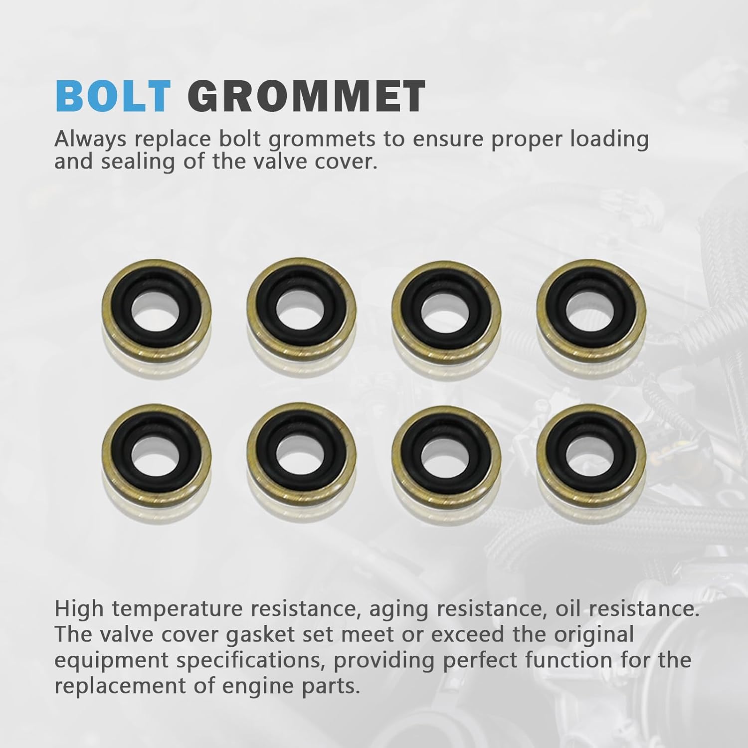 Engine Valve Cover Gasket Set Compatible with HondaAccord CR-V Replacement for Acura LLX TLX L4 2.4L 2013 2014 2015 2016 2017 2018 2019 2020 Replace VS50953R