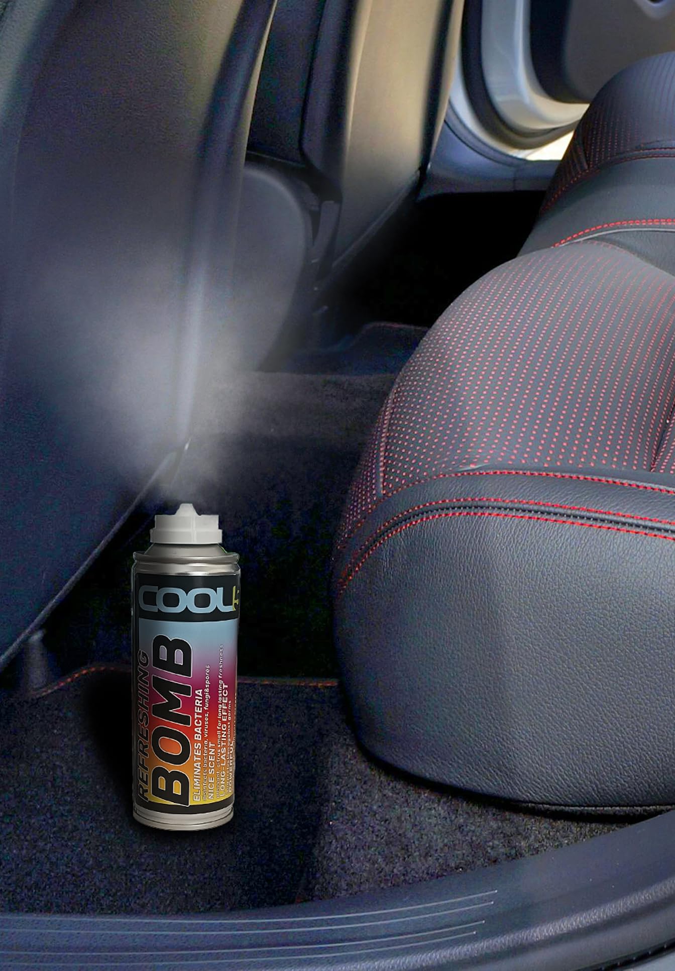 Set de 3 botes de bomba ambientadora para coche - antihongos, antimoho y antivirus, 3 x 136g